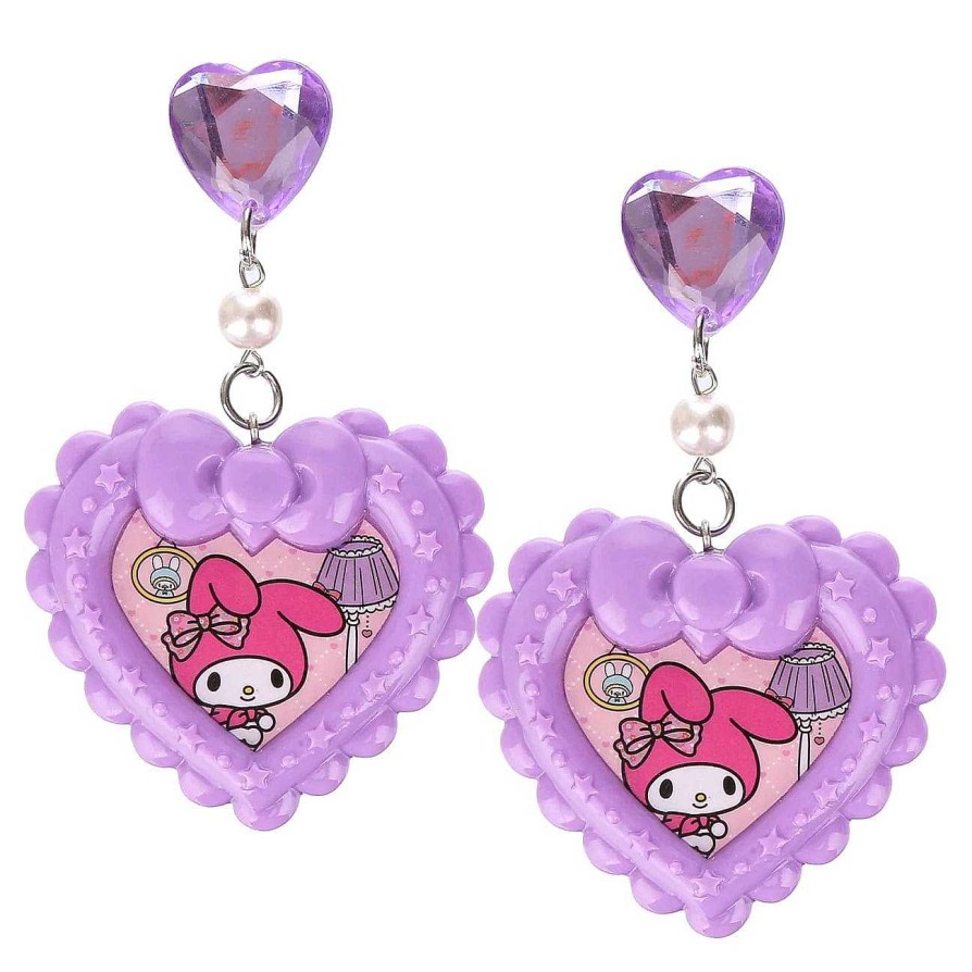 Styles Irregular Choice Irregular Choice | My Melody Heart Earrings