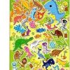 Stationery Kawaii Import Japanese Stickers | Q-Lia Sparkly Epoxy Stickers: Dinosaurs