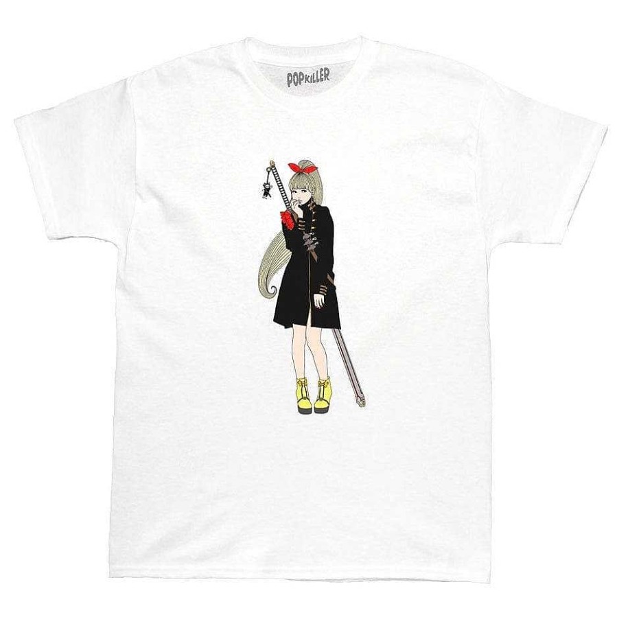 Styles PopKiller Popkiller | Sagaken Red Shoulder Classic T-Shirt