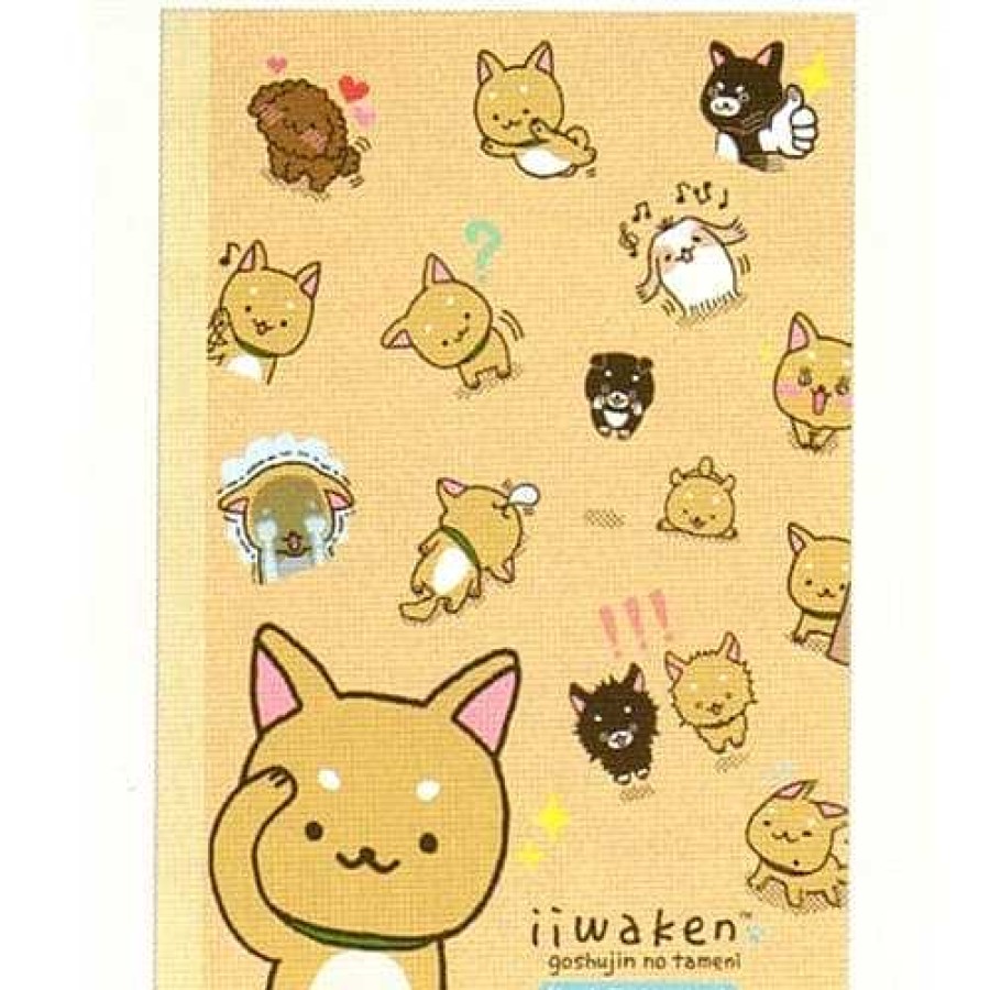 Stationery Kawaii Import Lined Notebooks | San-X Iiwaken Shiba Inu B5 Lined Notebook