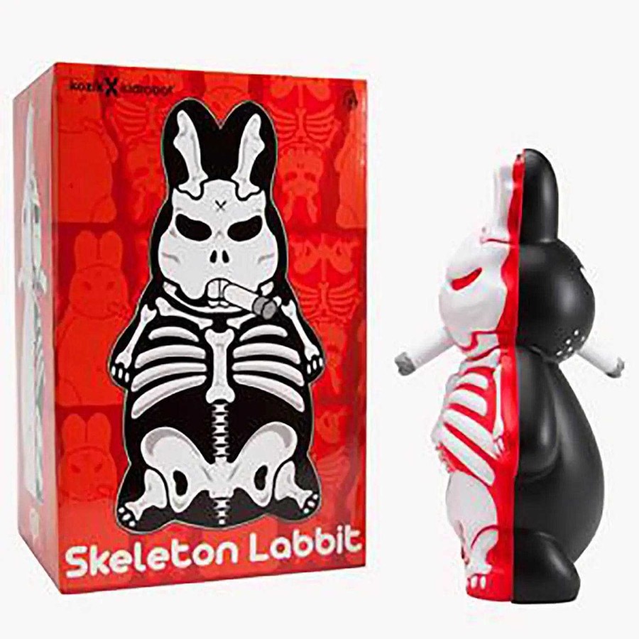 Surprise Box NECA | Skeleton Labbit "There'S Something Under The Bed" Edition 10-Inch Black/Red By Frank Kozik. Limited To 666 Pieces.