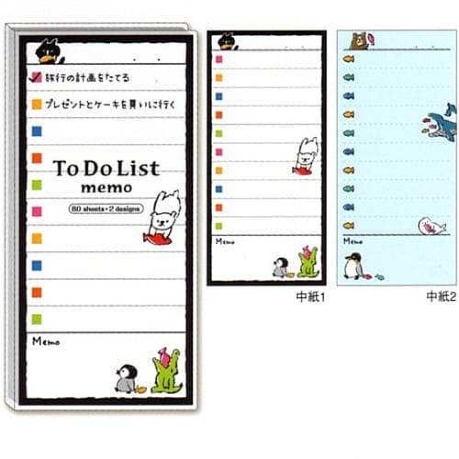 Stationery Kawaii Import | Mind Wave We Love Fish To Do List Memo