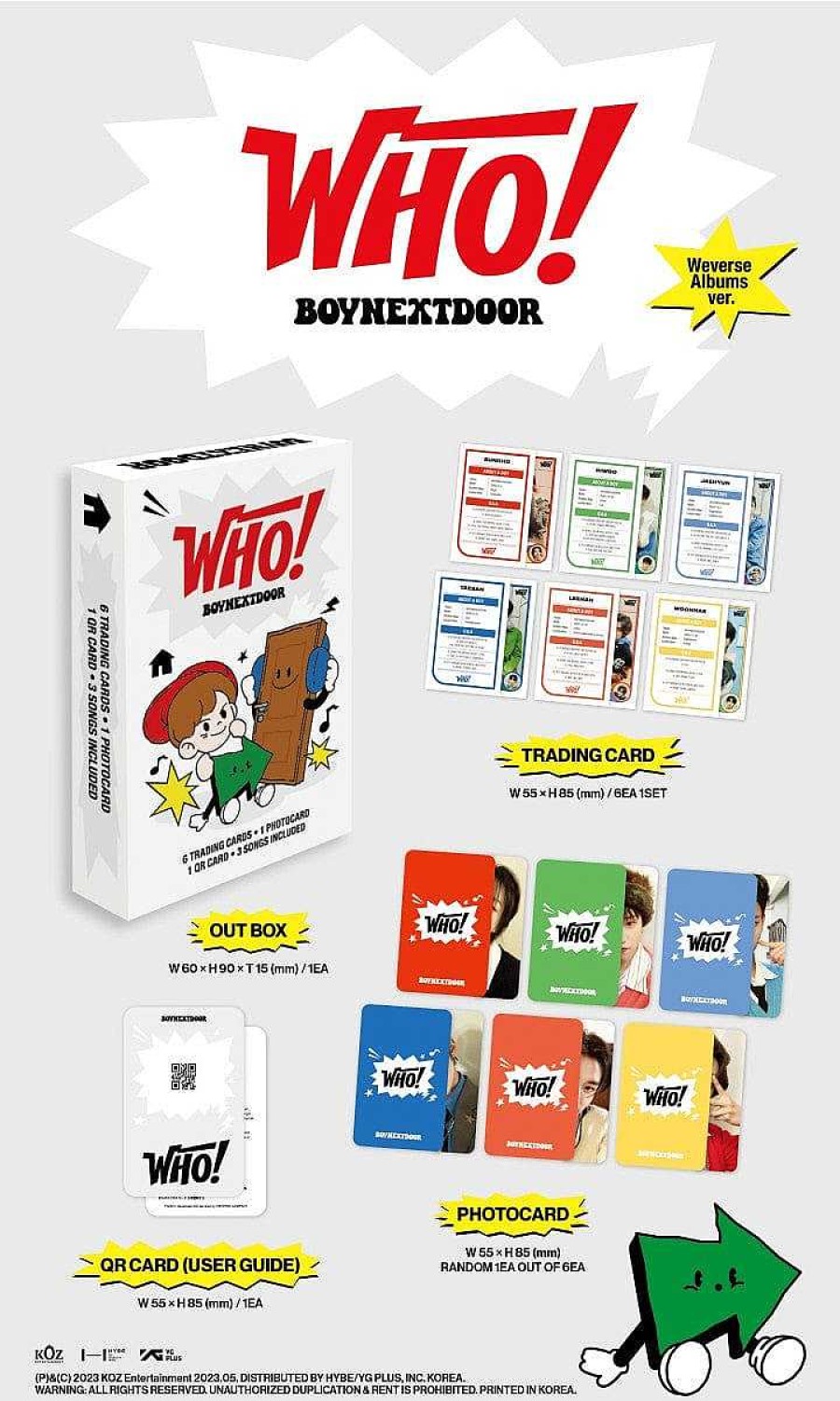 K-Pop Korea Pop Store | Boynextdoor - 1St Single 'Who!' (Weverse Albums Ver.)