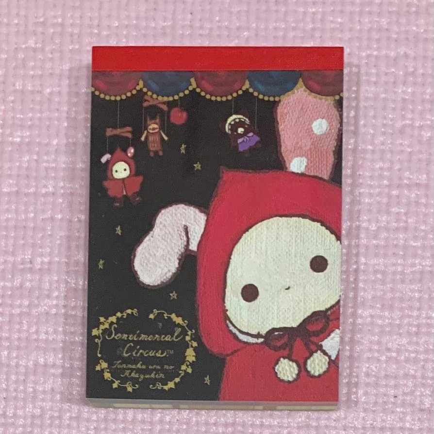 Stationery Kawaii Import Memos | San-X Sentimental Circus Small Memo Pad: Little Red Riding Hood