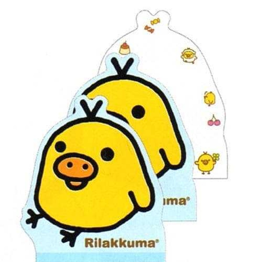 Stationery Kawaii Import Memos | San-X Rilakkuma Die-Cut Memo Pad: Birdie