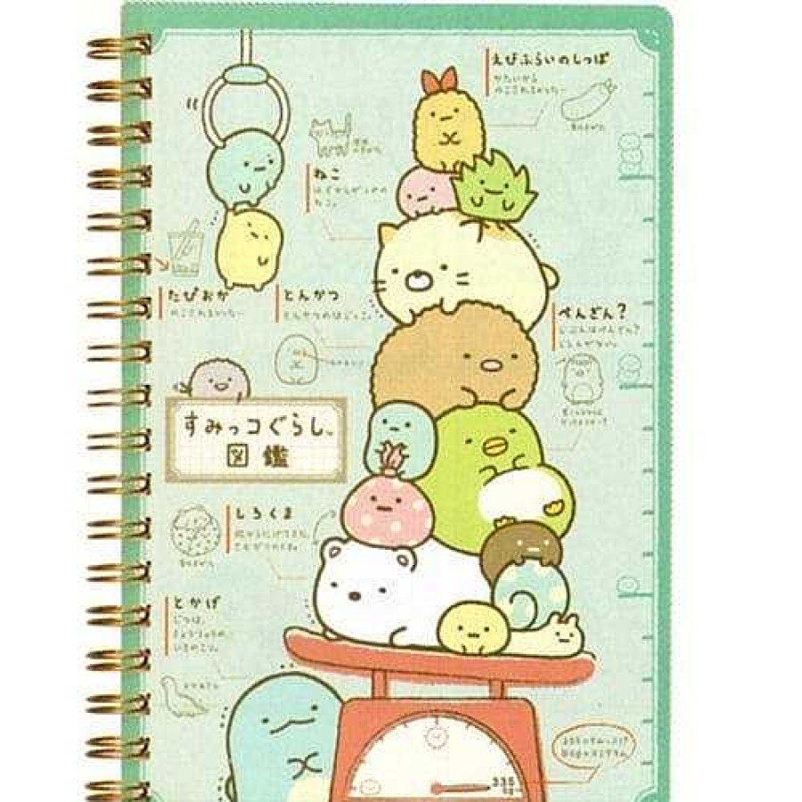 Stationery Kawaii Import Spiral Notebooks | San-X Sumikko Gurashi "Things In The Corner" B6 Spiral Notebook: Blue