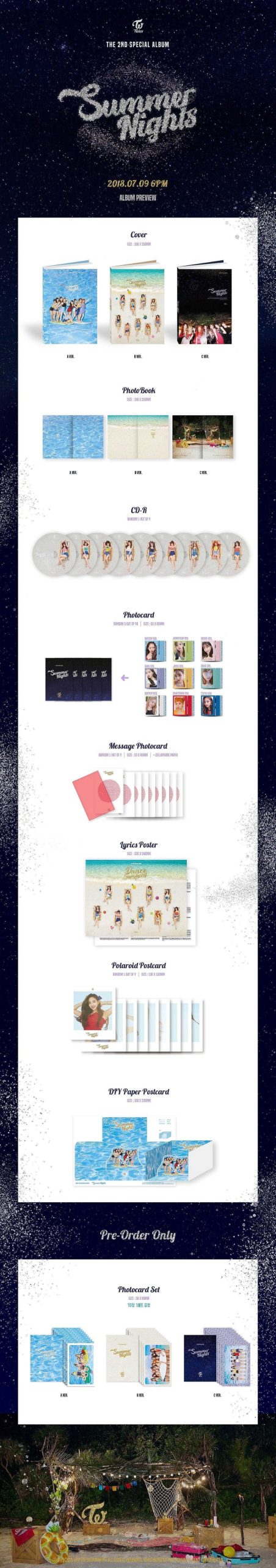 K-Pop Korea Pop Store | Twice - Summer Nights (2Nd Special Album)