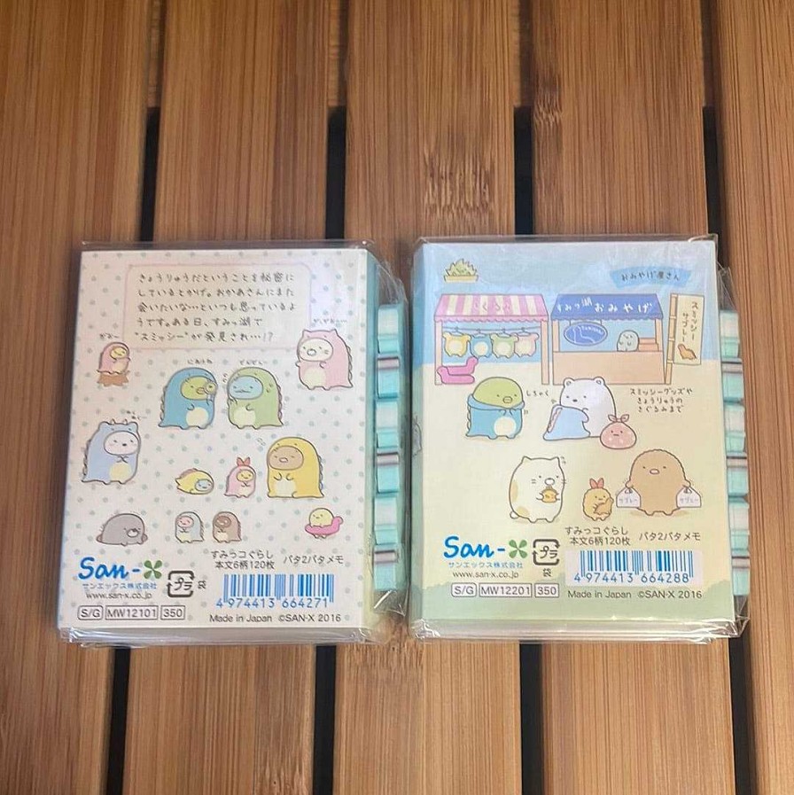 Stationery Kawaii Import Memos | Sumikko Gurashi Flip Memo Pad With Erasers