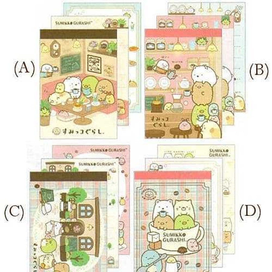 Stationery Kawaii Import Memos | San-X Coffee Shop Sumikko Gurashi Small Memos