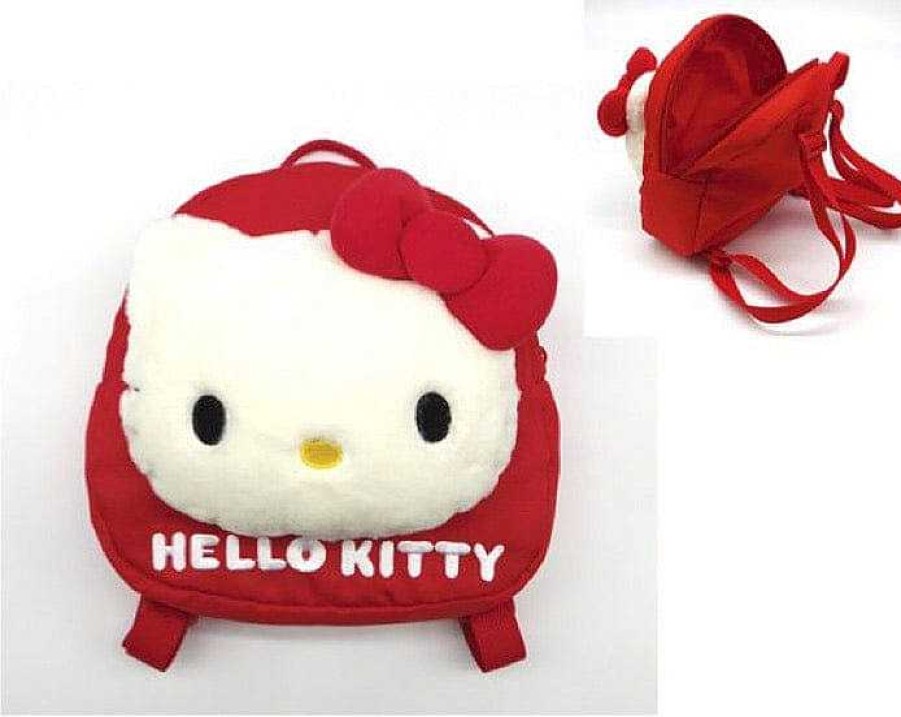 Styles Weactive Backpacks | Red Hello Kitty Plush 8" Backpack For Kids