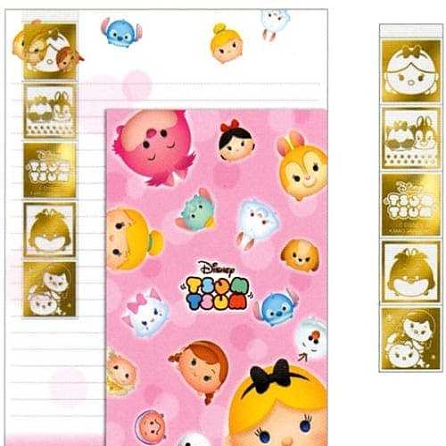 Stationery Kawaii Import Letter Sets | Disney Japan Tsum Tsum Letter Set: Pink