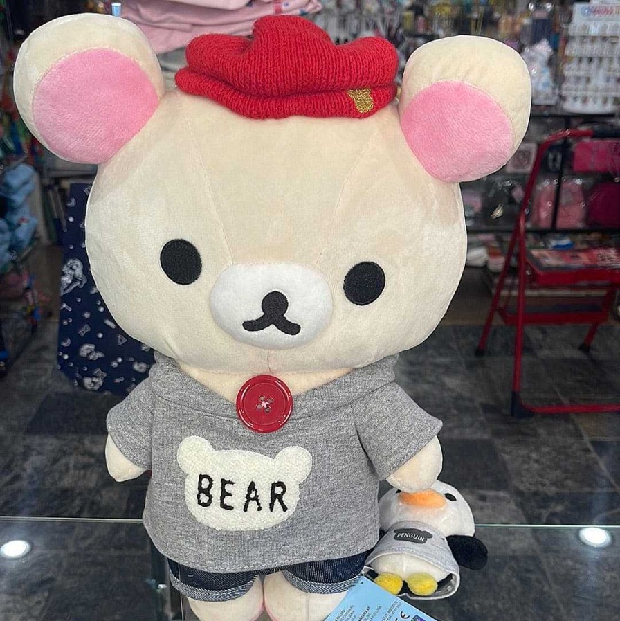 Plush Aliquantum | Rilakkuma Bear Overalls And Hoodie Plush