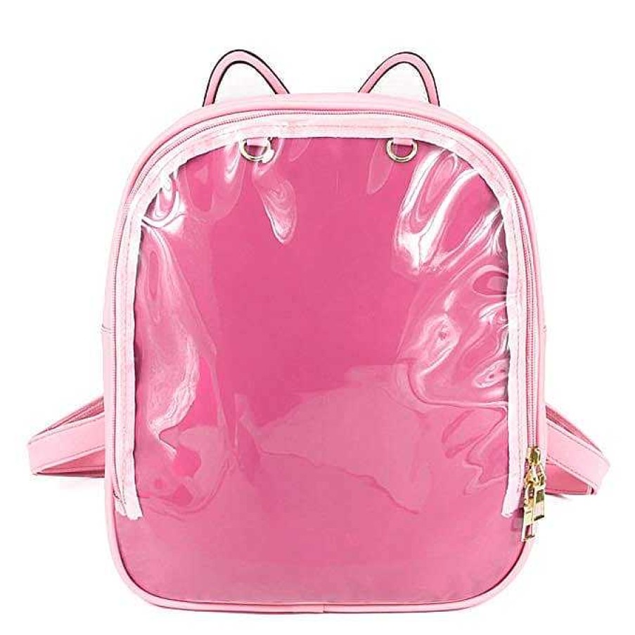 Styles Macaron Pins & Ita | Cat Ear Ita Bag Backpack With Clear Window