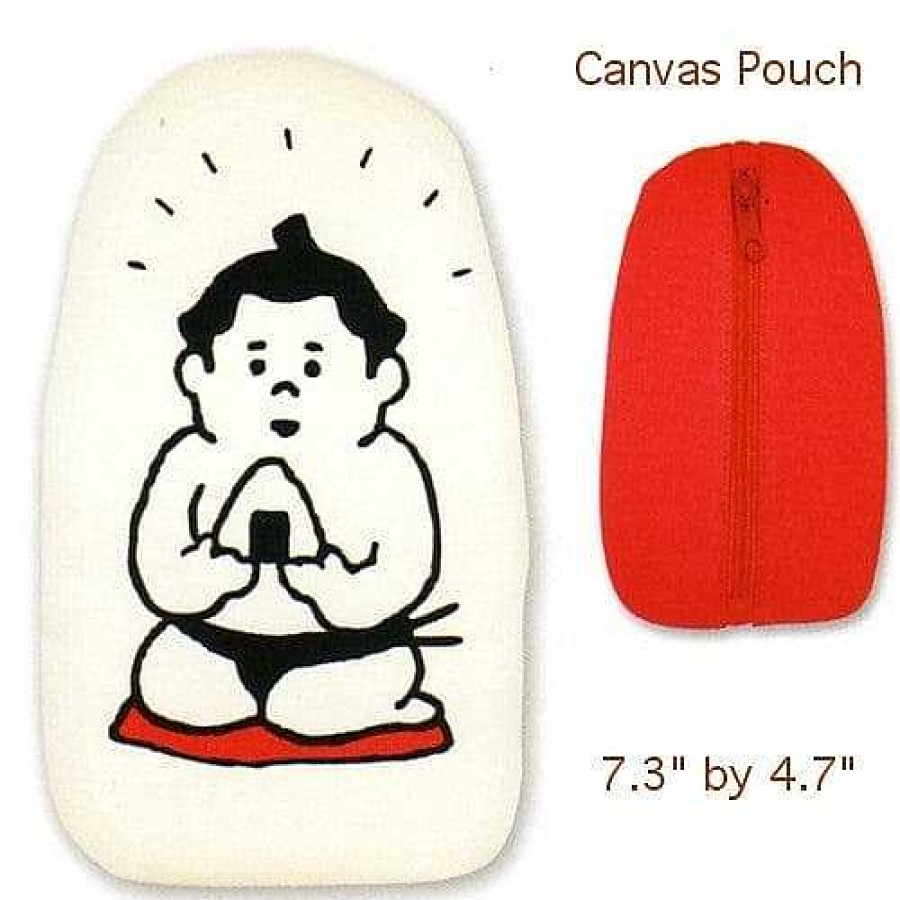 Styles Kawaii Import Pen Pouches | Mind Wave Osumou Sans Pouch: White & Red