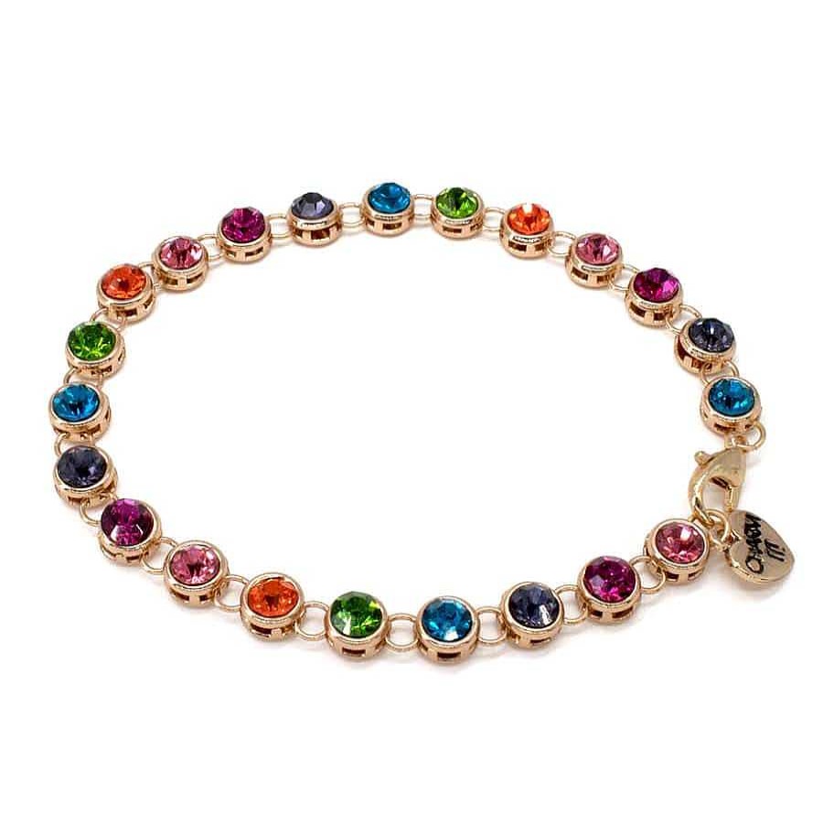 Styles Charm It Charm It! | Gold Rainbow Rhinestone Bracelet