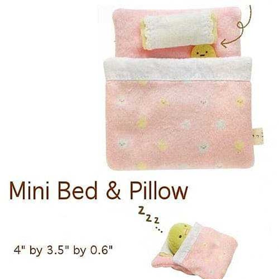 Plush Kawaii Import | San-X Sumikko Gurashi "Things In The Corner" 4" Bed And Pillow