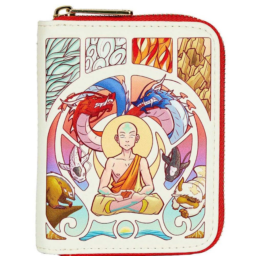 Styles Loungefly | Loungefly Avatar Aang Glow In The Dark Zip Around Wallet