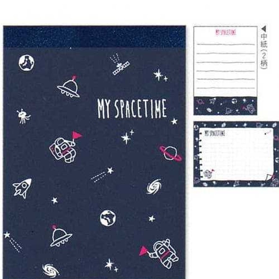 Stationery Kawaii Import Memos | Q-Lia My Space Time Astronaut Small Memo