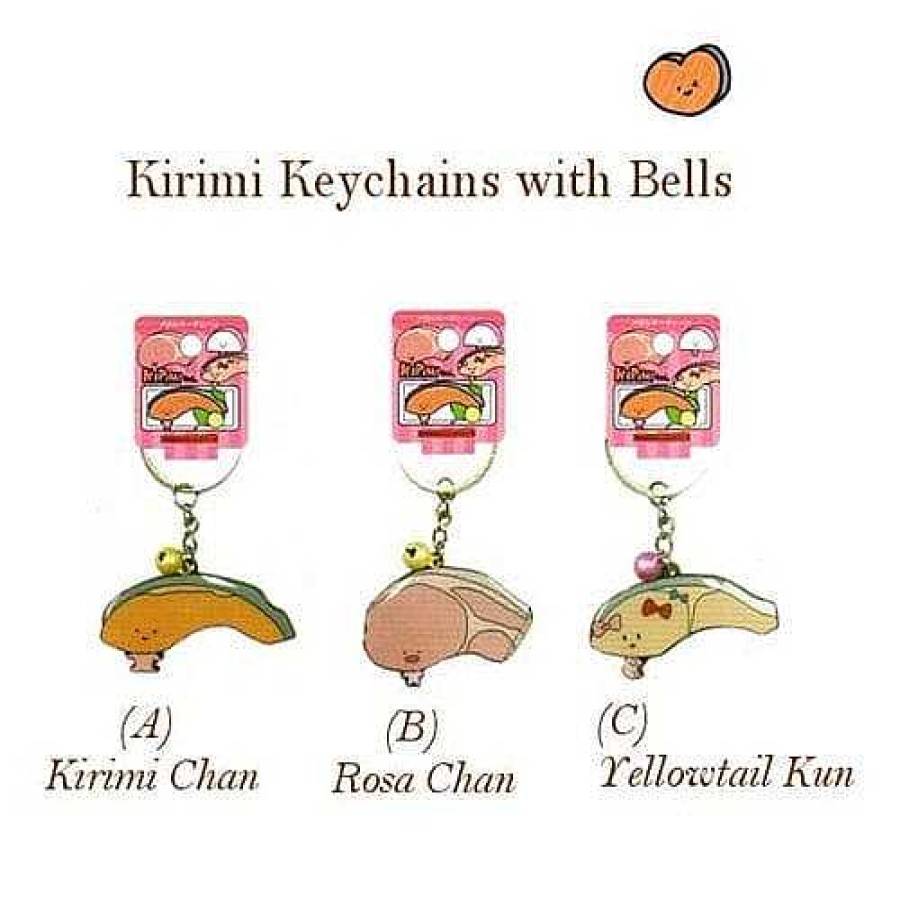 Styles Kawaii Import Keychains & Lanyards | Sanrio Japan Kirimi Chan Salmon Metal Keychains