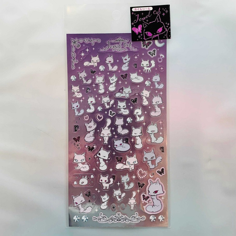 Stationery Kawaii Import San-X Stickers & Washi | Jewel Cat Stickers: 1