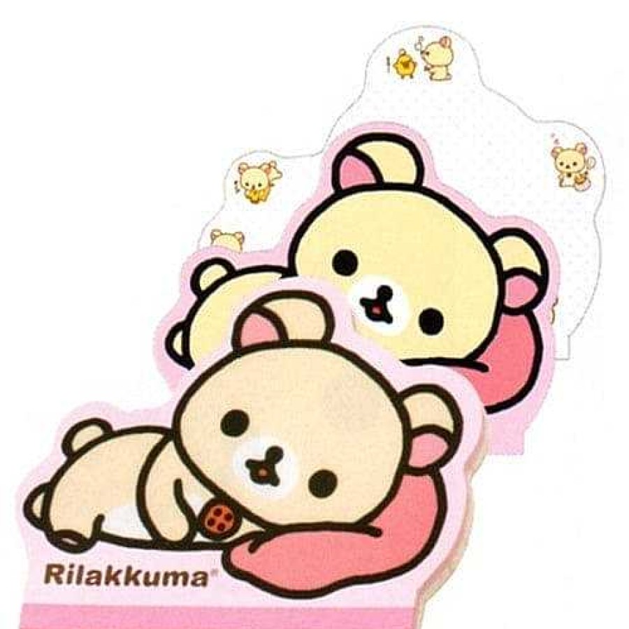 Stationery Kawaii Import Memos | San-X Rilakkuma Die-Cut Memo Pad: Little Bear