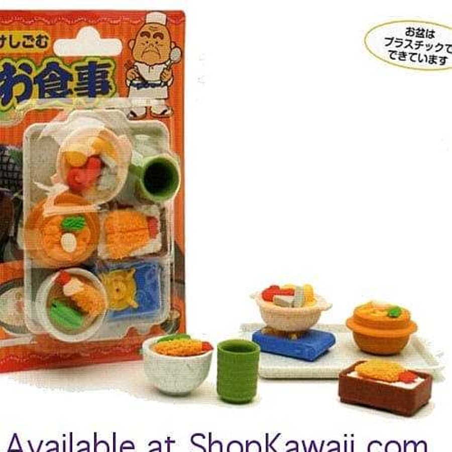 Stationery Kawaii Import Erasers | Iwako Japanese Diner 6-Piece Eraser Set