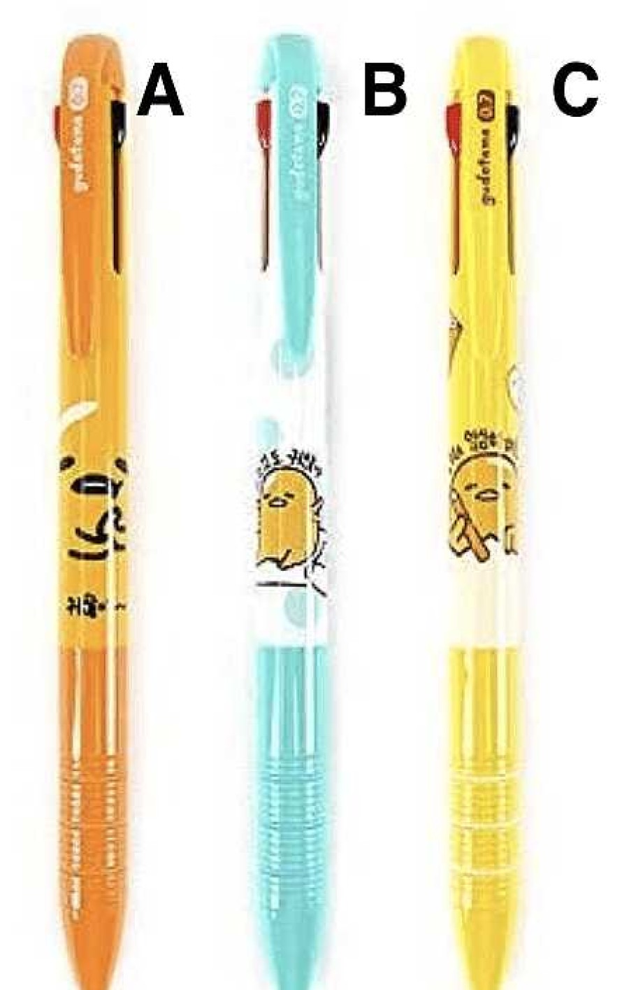 Stationery BeeCrazee Combo Writer | Gudetama 3-Color Ballpoint Pen Combo Writer