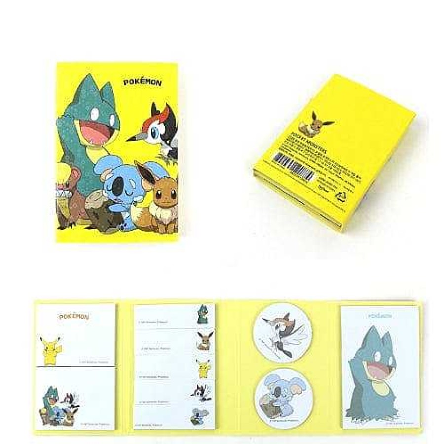 Stationery BeeCrazee Sticky Notes | Pokemon Fold Out 4-Sided Sticky Notes