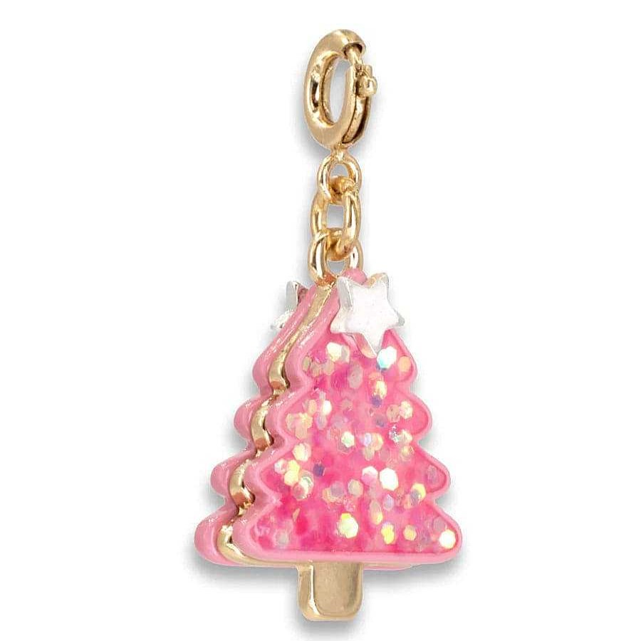 Styles Charm It Charm It! | Gold Pink Christmas Tree Charm