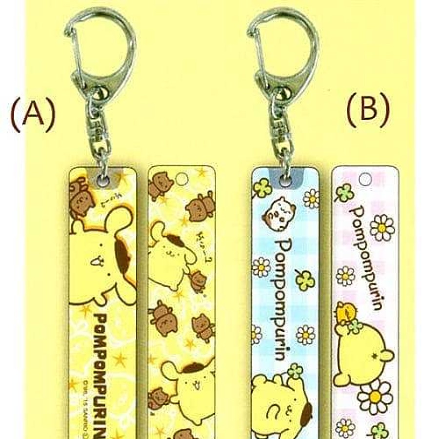 Styles Kawaii Import Keychains & Lanyards | Sanrio Japan Pompom Purin Clear Tag Keychains