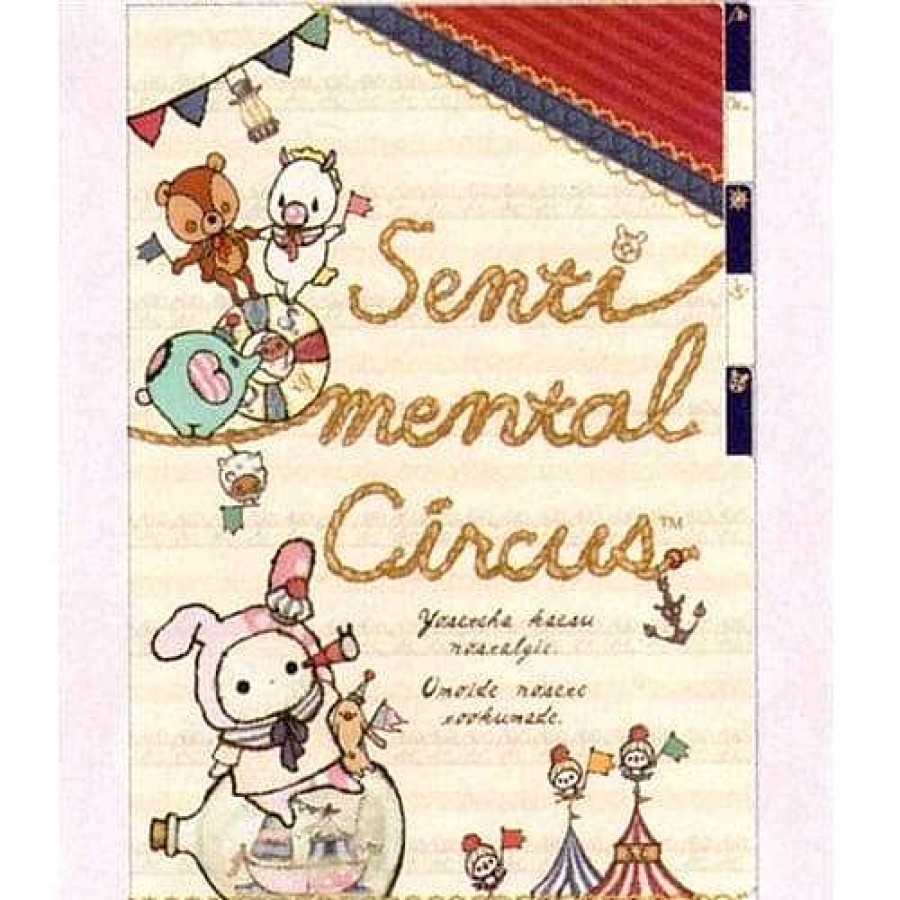 Stationery Kawaii Import | San-X Sentimental Circus Saior A4 5-Index Plastic File Folder