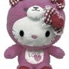 Plush Weactive | Pink Lovey Teddy Hello Kitty Plushies