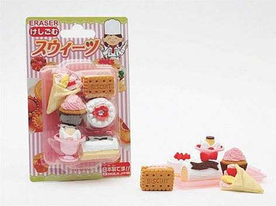 Stationery Kawaii Import Erasers | Iwako Sweet Treats 6-Piece Eraser Set