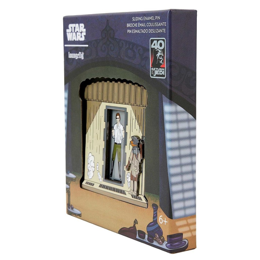 Styles Loungefly | Loungefly Star Wars Return Of The Jedi 40Th Anniversary Han In Carbonite 3 In. Collectible Sliding Enamel Pin