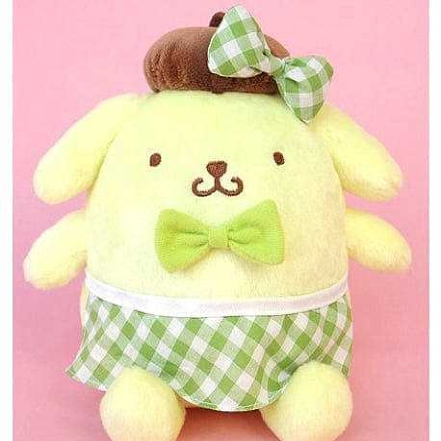 Plush Weactive | Pompom Purin 7 In Plush Caf Gingham