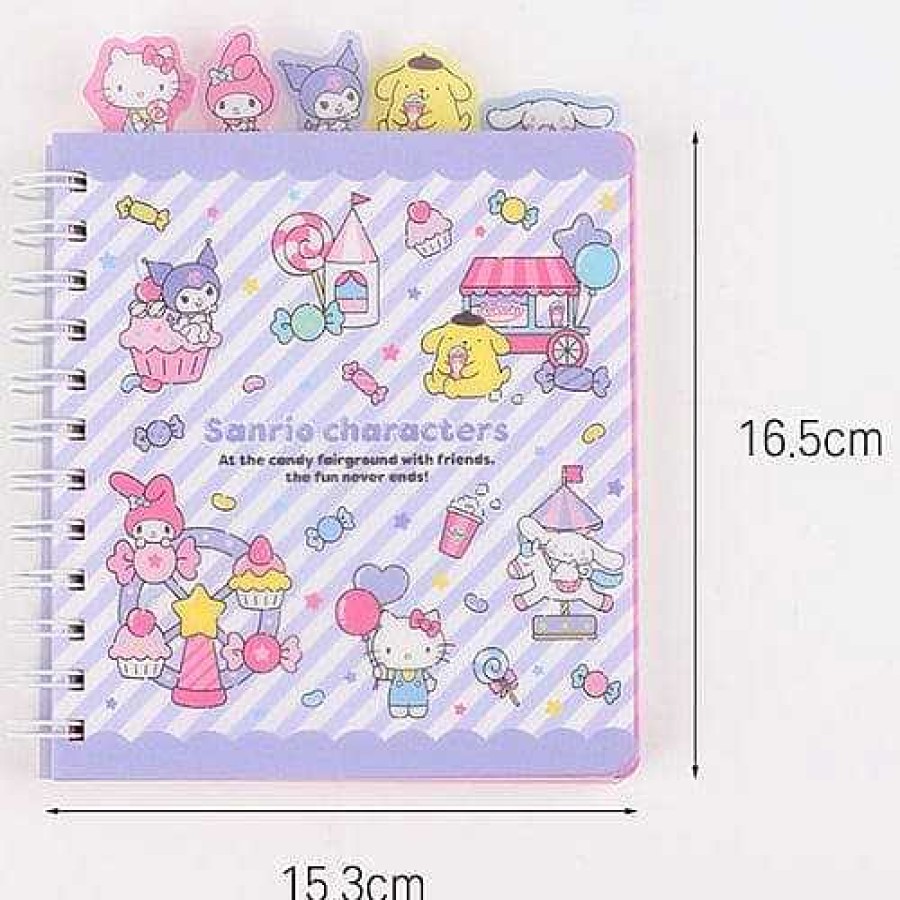 Stationery BeeCrazee Lined Notebooks | Sanrio Friends Fun Day At The Fair Indexed Notebooks