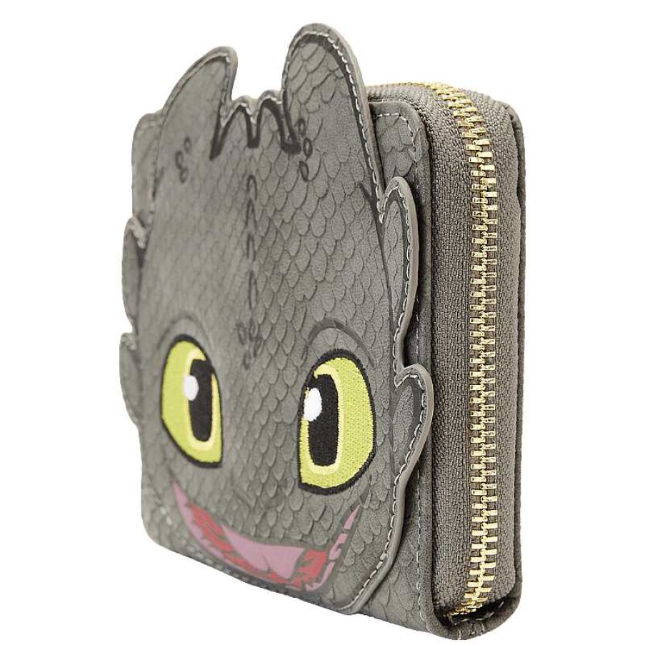 Styles Loungefly | Lf How To Train Your Dragon Toothless Cosplay Zip Around Wallet