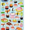 Stationery Kawaii Import Japanese Stickers | Q-Lia Sparkly Epoxy Stickers: Sushi