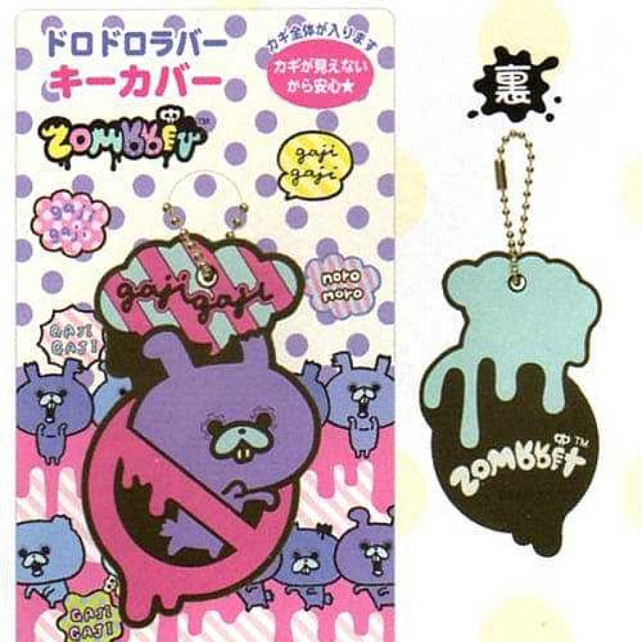 Styles Kawaii Import Keychains & Lanyards | San-X Zombbit Pvc Key Cover: Gaji Gaji