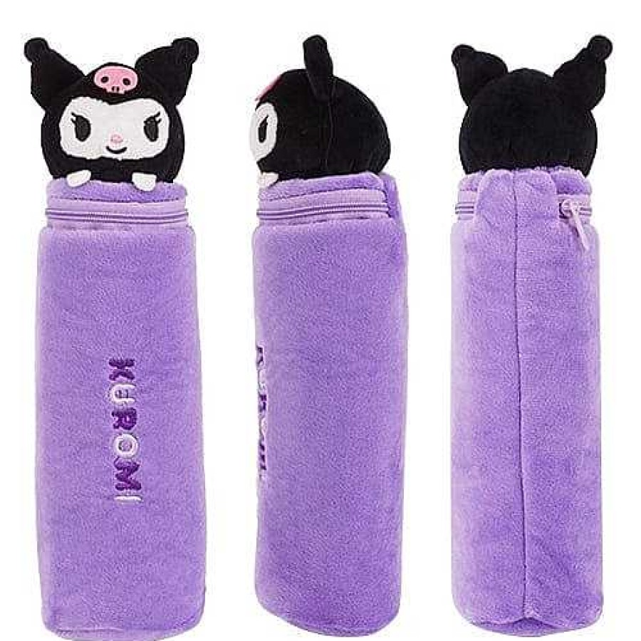 Styles BeeCrazee Pen Pouches | Kuromi Plushy Round Pen Pouch