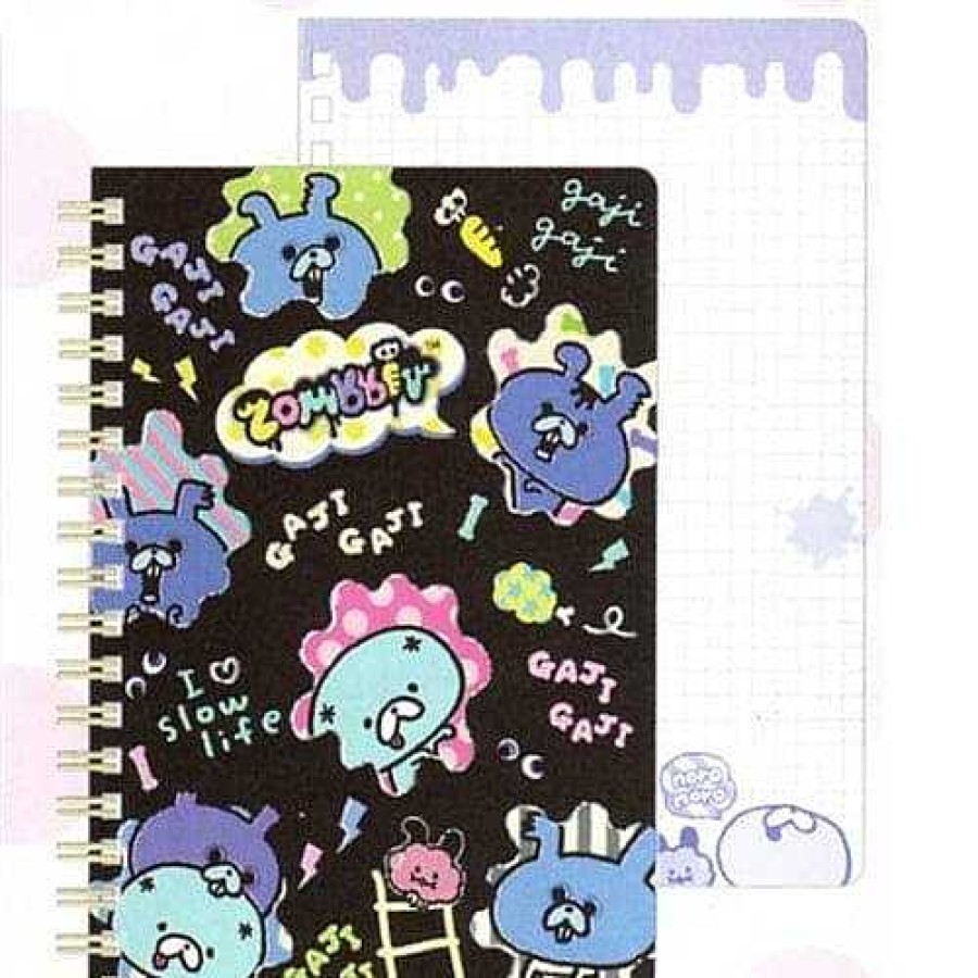 Stationery Kawaii Import Spiral Notebooks | San-X Zombbit B6 Hard Cover Spiral Notebook: 2