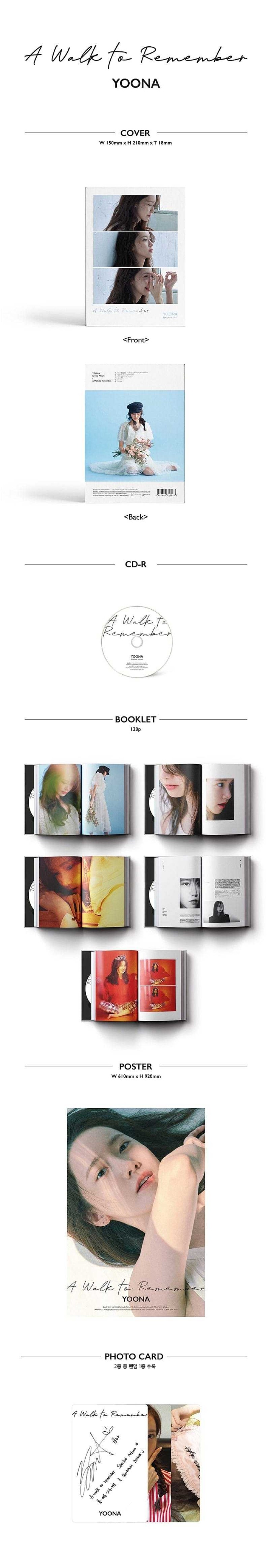 K-Pop Korea Pop Store | Yoona - A Walk To Remember (Special Album)