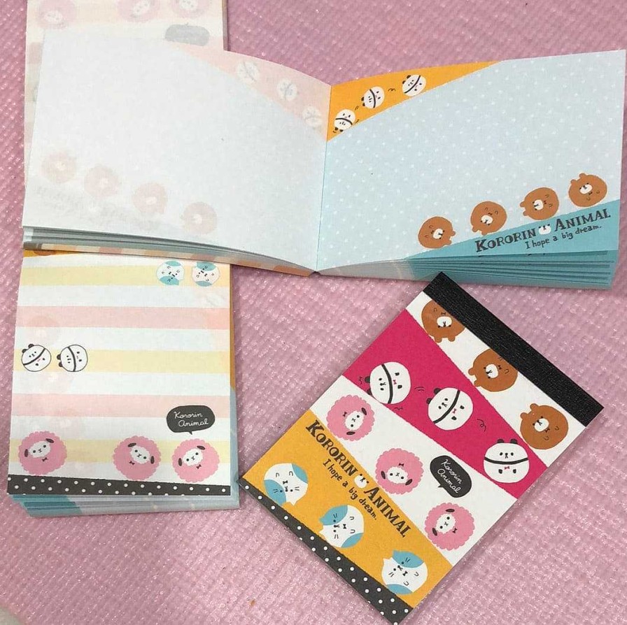 Stationery Kawaii Import Memos | Kororin Animal Small Memo Pad