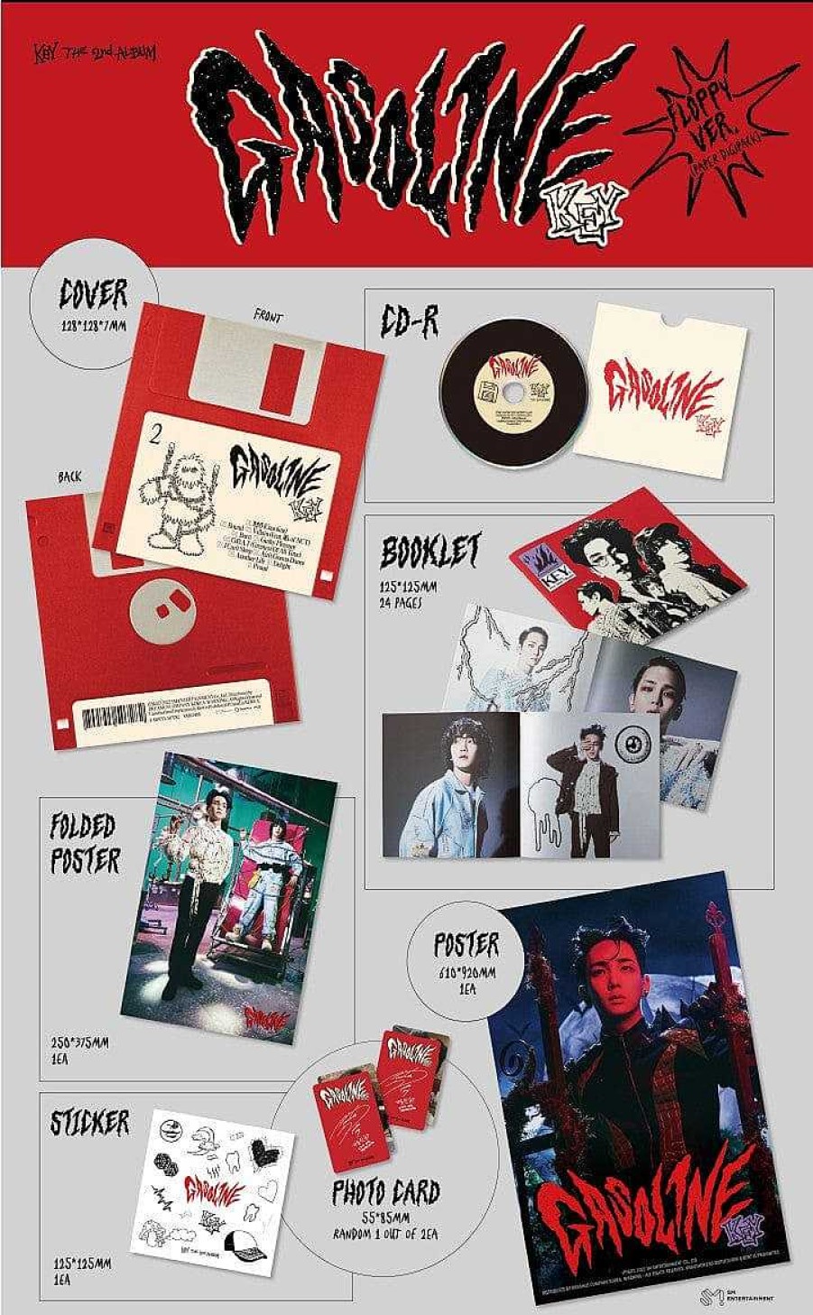 K-Pop Korea Pop Store | Key - Vol. 2 [Gasoline] Floppy Ver.