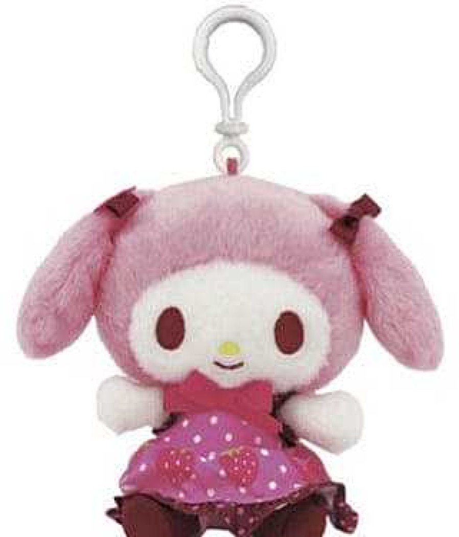 Styles Weactive Bag Charms | Chocolate & Strawberry 6" Plushies With Clips: , , , , ,