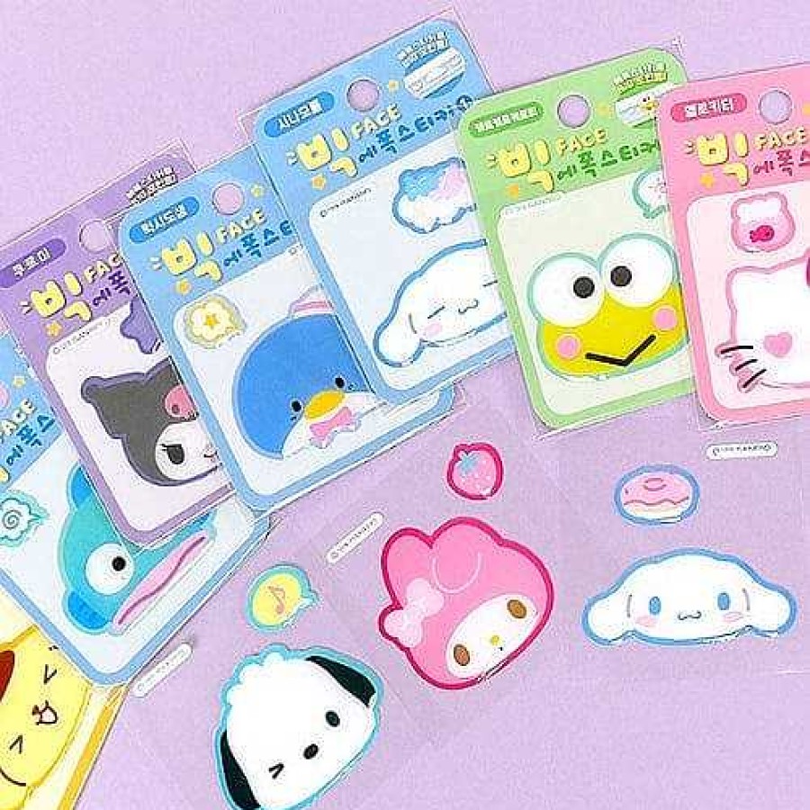 Stationery BeeCrazee Sanrio Stickers & Washi | Sanrio Friends Surprise Face Stickers