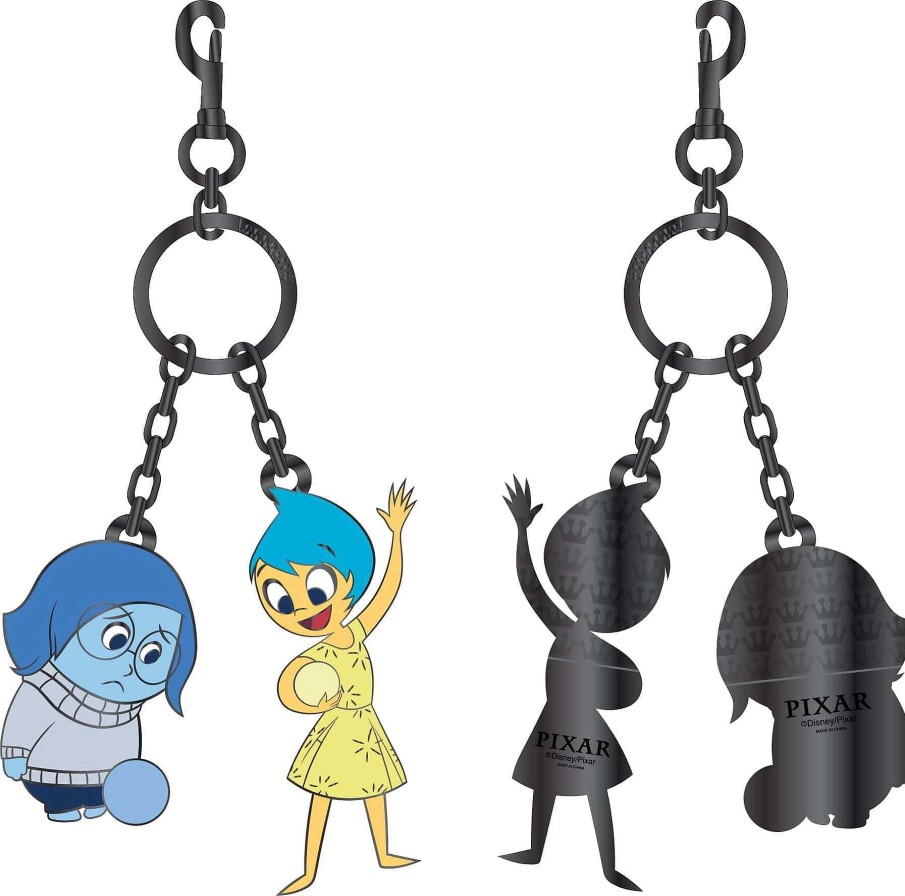 Styles Loungefly | Loungefly Disney Pixar Inside Out Joy And Sadness Enamel Keychain