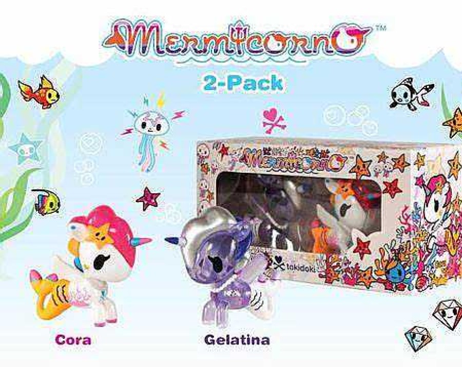 Surprise Box TKDK | Tokidoki Mermicorno 2-Pack: Gelatina & Cora