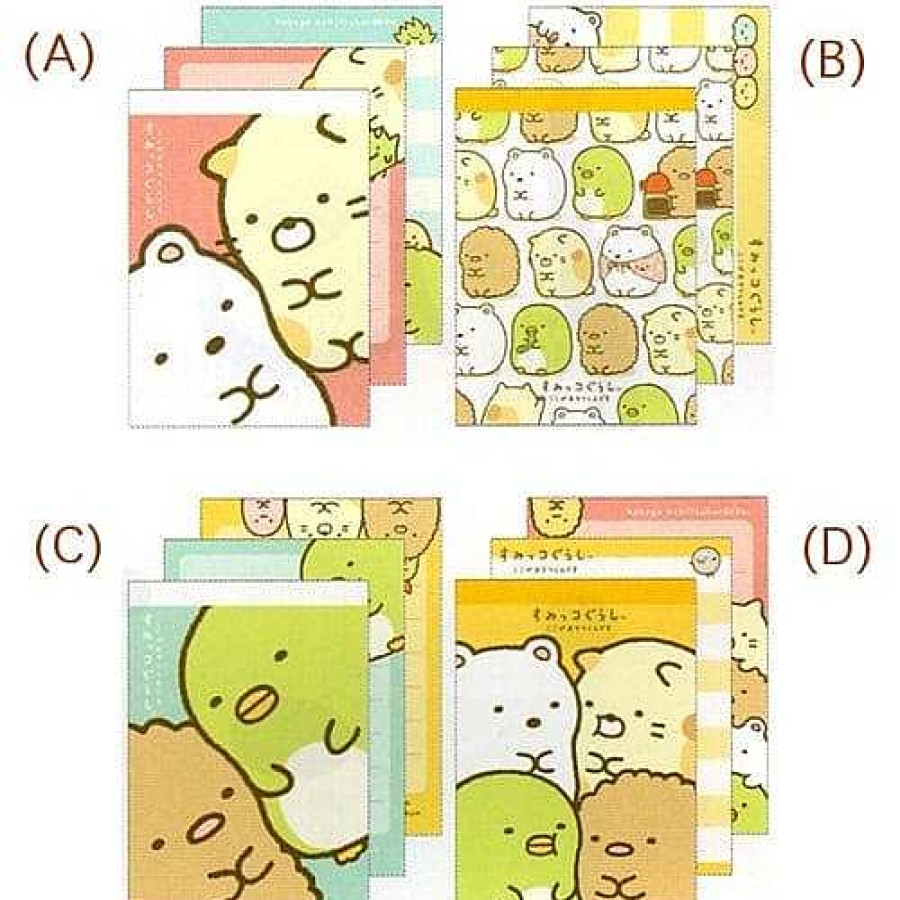 Stationery Kawaii Import Memos | San-X Sumikko Gurashi "Things In The Corner" Small Memo Pad: 4 Creatures (2014)