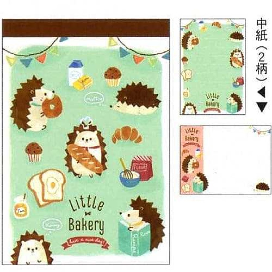 Stationery Kawaii Import Memos | Q-Lia Hedgehog'S Little Bakery Small Memo